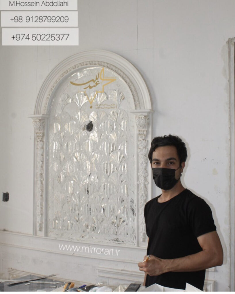 آیینه کاری لاوی منزل